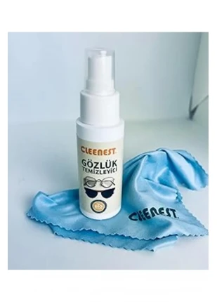 Cleenest Gözlük Ve Ekran Temizleme S, 50 Ml Solüsyon Ve 15X18 Cm Mikrofiber Bez Ile Birlikte