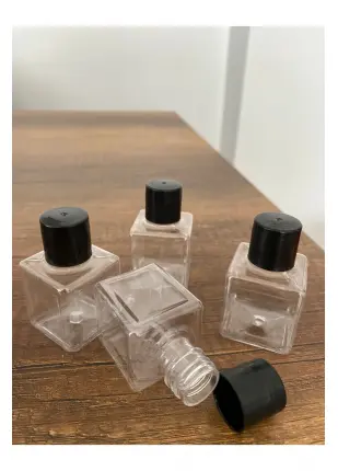 100 Adet Us-7 Kapaklı Boş Şişe 35 Ml Dekoratif Şampuan Şişesi