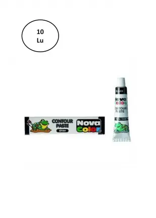 Nova Color Contour Paste (Cam Kontürü) Siyah 10'lu