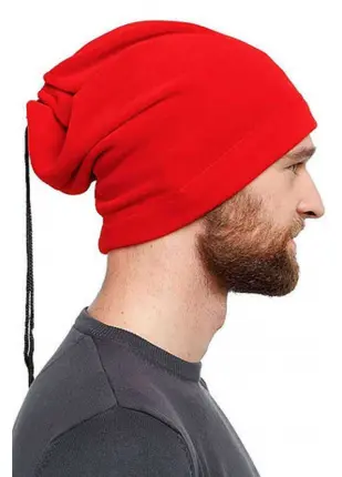 Polar Unisex İpli Bere ve Boyunluk Kırmızı