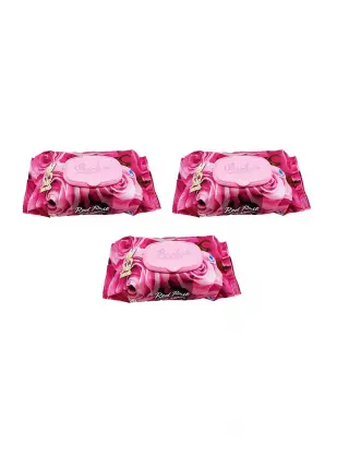 3 Paket Red Rose Islak Havlu Mendil 90 Adet Kapaklı Gül Kokulu
