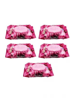 5 Paket Red Rose Islak Havlu Mendil 90 Adet Kapaklı Gül Kokulu