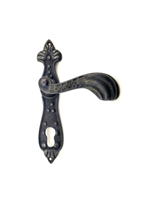 Antika Tarz Dekoratif Pirinç Mevlana Oda Kapı Kolu - 228x48 Mm, Oksit
