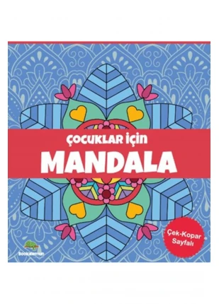 Çocuklar İçin Mandala - Mavi