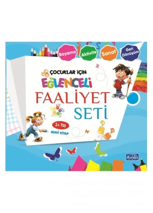 Eğlenceli Faaliyet Seti - Mavi Kitap - 3+ Yaş