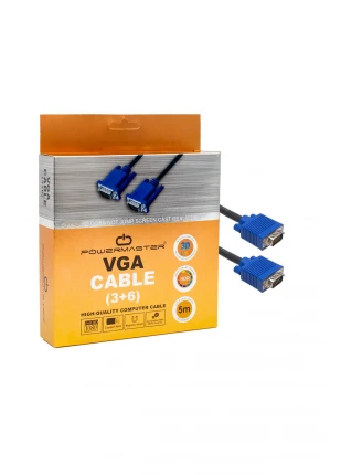 VGA KABLO 15 PİN 3+6 ERKEK/ERKEK 5M KUTULU (4767) - AYK6928-6276