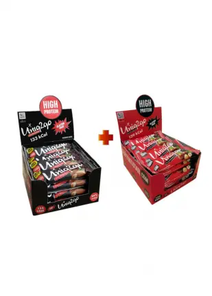Chocodark Fındıklı Bitter 16+ Power Bademli 16 Toplam 32 Adet 38 G.protein Bar
