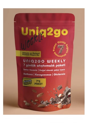 WEEKLY Kakaolu & Bademli Proteinli Meyve Bar - 7 Adet 50g.bar
