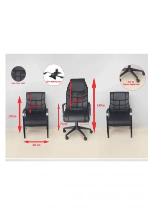 3 LÜ OFİS KOLTUĞU  1 MÜDÜR 2 MİSAFİR