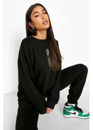 Eşofman Takımı Sweatshirt Jogger - Baskılı Oversize 3 Iplık Şardonlu Kapüşonlu Eşofman Takımı Sweatshirt Jogger - Baskılı Oversize 3 Iplık Şardonlu Kapüşonlu