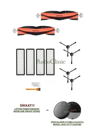 Xiaomi Mi Vacuum Mop 2 Pro Plus Robot Süpürge Uyumlu Fırça,hepa Filtre Seti-12 Parça Xiaomi Mi Vacuum Mop 2 Pro Plus Robot Süpürge Uyumlu Fırça,hepa Filtre Seti-12 Parça