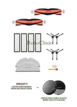 Xiaomi Mi Vacuum Mop 2 Pro Plus Robot Süpürge Uyumlu Fırça,hepa Filtre,mop Seti-14 Parça Xiaomi Mi Vacuum Mop 2 Pro Plus Robot Süpürge Uyumlu Fırça,hepa Filtre,mop Seti-14 Parça