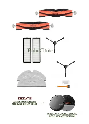 Xiaomi Mi Vacuum Mop 2 Pro Plus Robot Süpürge Uyumlu Fırça,hepa Filtre,mop Seti-10 Parça Xiaomi Mi Vacuum Mop 2 Pro Plus Robot Süpürge Uyumlu Fırça,hepa Filtre,mop Seti-10 Parça