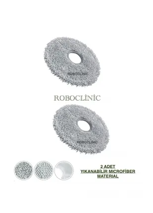 Xiaomi X10 Plus / X20 Plus Robot Süpürge Uyumlu Microfiber Mop-2 Adet Xiaomi X10 Plus / X20 Plus Robot Süpürge Uyumlu Microfiber Mop-2 Adet