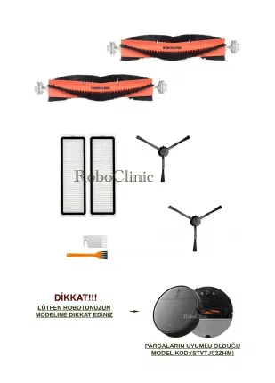 Xiaomi Mi Vacuum Mop 2 Pro Plus Robot Süpürge Uyumlu Fırça,hepa Filtre Seti-8 Parça Xiaomi Mi Vacuum Mop 2 Pro Plus Robot Süpürge Uyumlu Fırça,hepa Filtre Seti-8 Parça