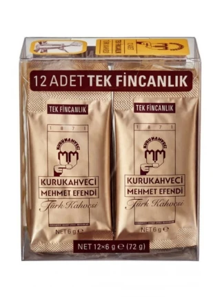 Mehmet Efendi Kuru Kahve 12x6gr Paket