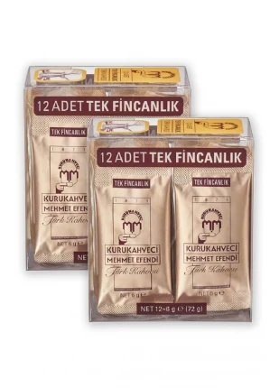 Mehmet Efendi  Türk Kahvesi 12x6gr 2 Paket