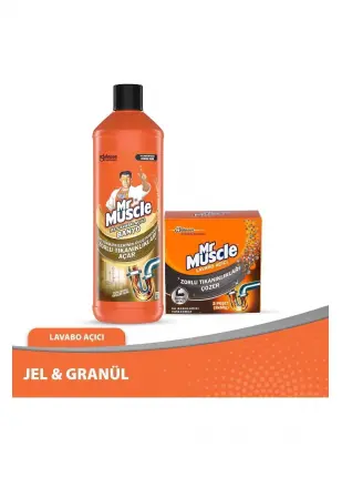 Mr. Muscle Jel ve Granüllü Lavabo Açıcı 2'li