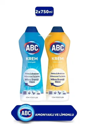 ABC Sıvı Krem Limon 750 ml Amonyak 750 ml