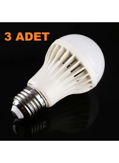 9W Enerji Tasarruflu Led Ampul ( 3 Adet )