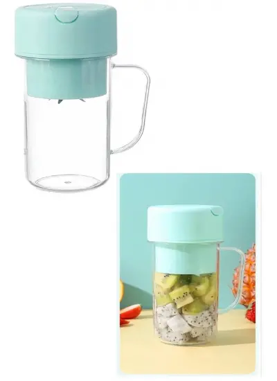 Şarjlı Taşınabilir Pipetli Bardak Blender 420 ML Smoothie Milkshake Meyve Mama Karıştırıcı Mikser