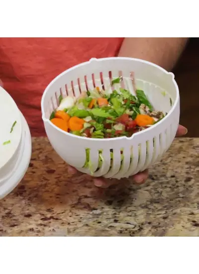 Salata Yapma Seti Pratik - Salad Cutter Bowl