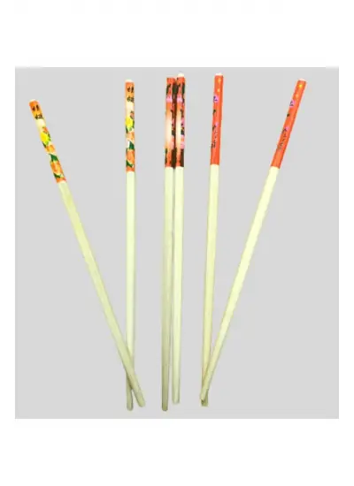 Bambu Chopstick Çubuk Yemek Çubuğu Yıkanabilir Tekrar Kullanılabilir (10 Çift- 20 Adet )