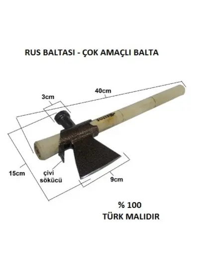 Rus Baltası - Kesme - Çekme - Çakma