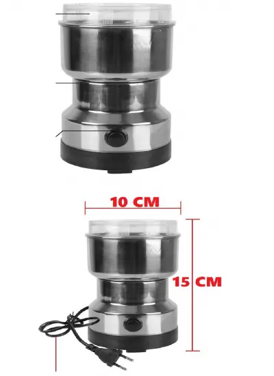 4 Bıçaklı Elektrikli Öğütücü Blender Kahve Fındık Baharat Tahıl Biber Değirmeni