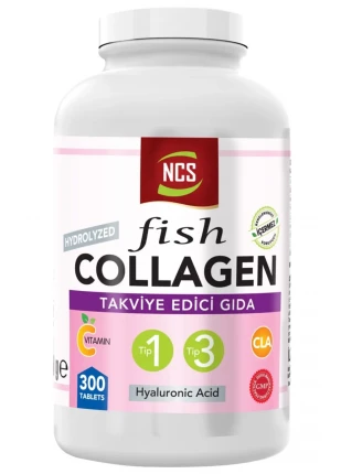 Type 1-3 Balık Kolajeni Cla Hyaluronic Acid Vitamin C 300 Tablet
