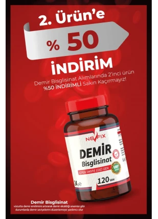 Demir Bisglisinat 17 Mg 120 Tablet Iron (FERROZ BİSGLİSİNAT) Demir Glisinat