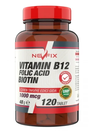 Vitamin B12 1000 Mcg Folic Acid Biotin 120 Tablet