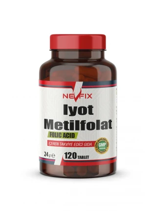 İyot & Metilfolat 120 Tablet İyodine Folik Asit