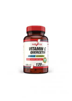 Vitamin C 120 Tablet Resveratrol Kuşburnu Aserola Kuarsetin