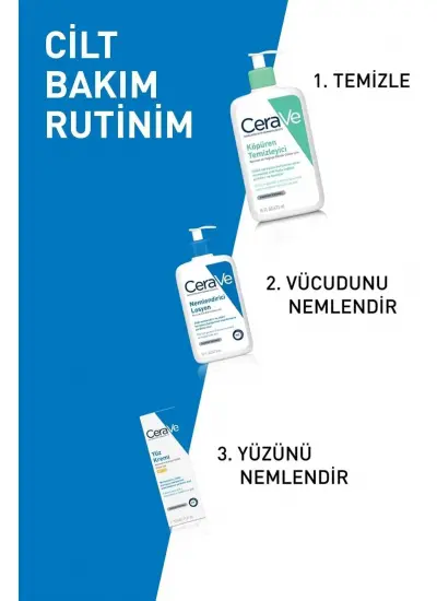 CeraVe Nemlendirici Yüz ve Vücut Losyonu-Seramid Ve Hyalüronik Asit Içerikli 236 ml