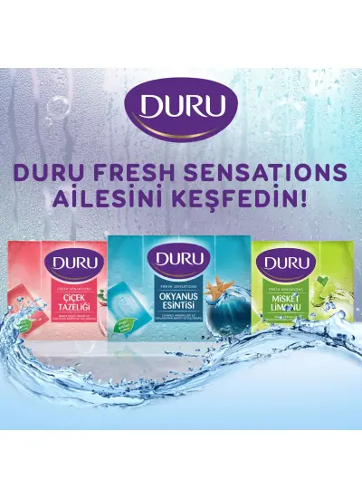 Duru Fresh Sensations Çiçek Tazeliği 4 Adet Duş Sabunu 600Gr