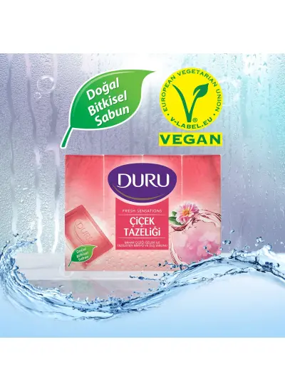 Duru Fresh Sensations Çiçek Tazeliği 4 Adet Duş Sabunu 600Gr