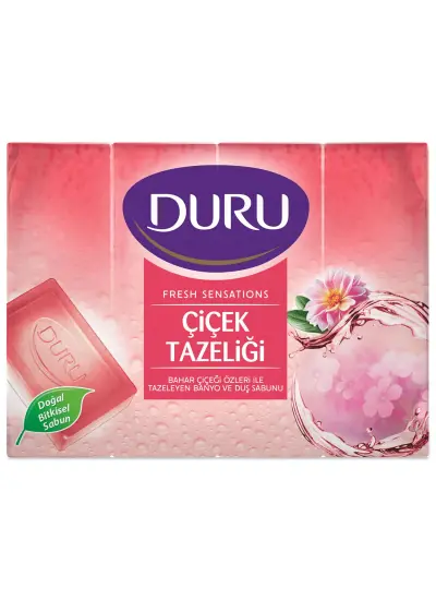 Duru Fresh Sensations Çiçek Tazeliği 4 Adet Duş Sabunu 600Gr