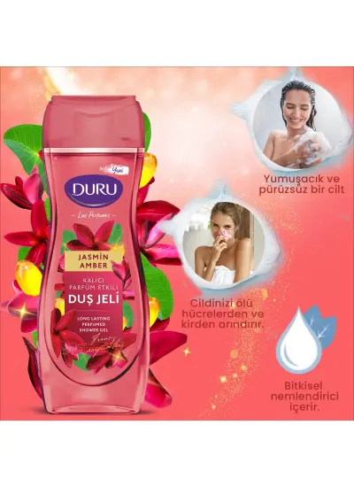 Duru Lux Perfumes Jasmin Amber Duş Jeli 2x450ml