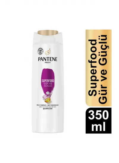 Pantene Superfood Gür Ve Güçlü Şampuan 350 ml