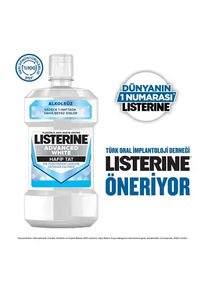 Listerine Ağız Gargarası Advanced White 250 ml