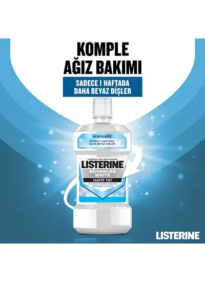 Listerine Ağız Gargarası Advanced White 250 ml