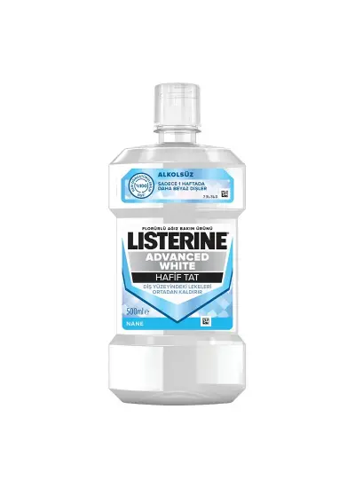 Listerine Ağız Gargarası Advanced White 500 ml x2