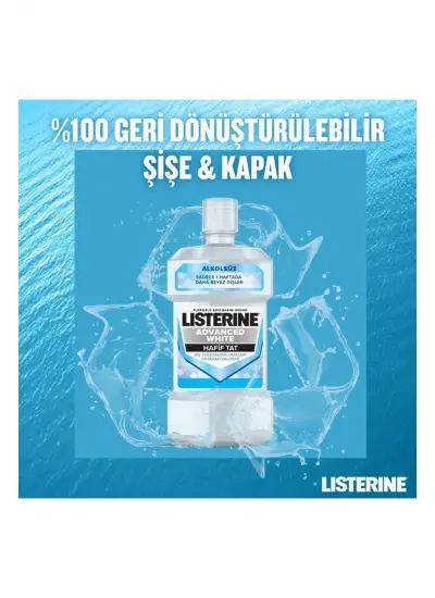 Listerine Ağız Gargarası Advanced White 500 ml x2