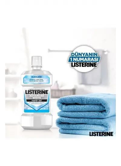 Listerine Ağız Gargarası Advanced White 500 ml x2