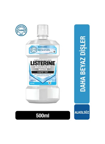 Listerine Ağız Gargarası Advanced White 500 ml