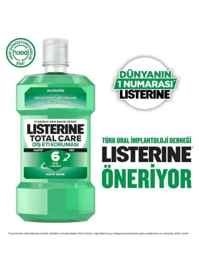 Listerine Diş & Diş Eti Bakımı Hafif Tat Ağız Temizleme Suyu 250 Ml