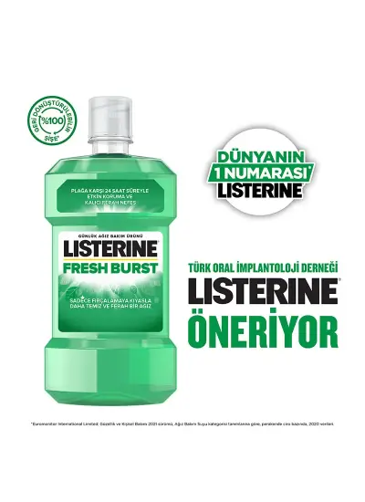 Listerine Fresh Burst Ferah Nane Ağız Gargarası 500 ml