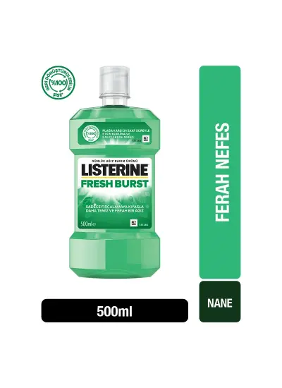 Listerine Fresh Burst Ferah Nane Ağız Gargarası 500 ml