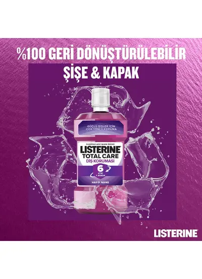 Listerine Total Care Ağız Bakım Gargarası Nane 500 ml x2